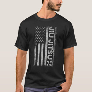 Funny Brazillian Jiu Jitsu American Flag Bjj Men W T-Shirt