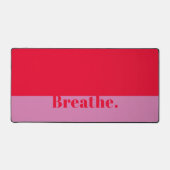 Funny Breaadern Moderne Minimalistische, kühne ros Schreibtischunterlage (Vorderseite)