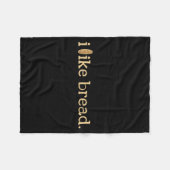 Funny Bread Lover Minimalist Sourdough Baking Fleecedecke (Vorderseite (Horizontal))