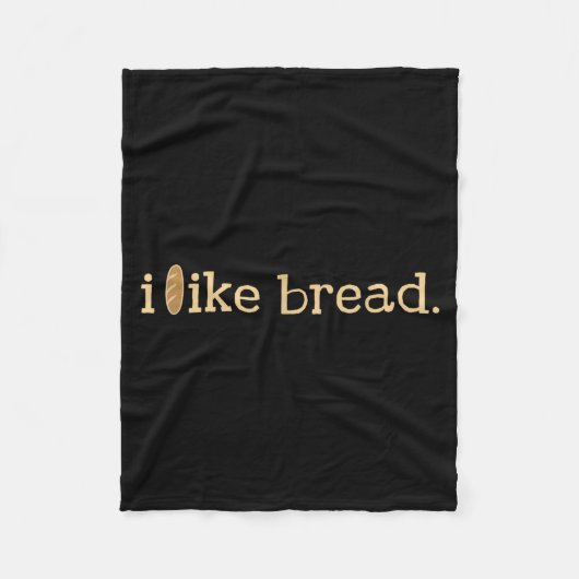 Funny Bread Lover Minimalist Sourdough Baking Fleecedecke (Vorderseite)