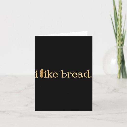 Funny Bread Lover Minimalist Sourdough Baking Karte (Vorderseite)