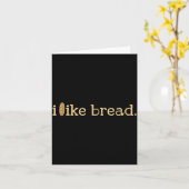 Funny Bread Lover Minimalist Sourdough Baking Karte (Gelbe Blume)