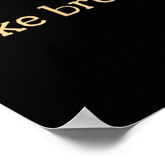 Funny Bread Lover Minimalist Sourdough Baking  Poster (Ecke)