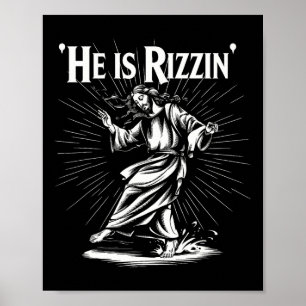 Funny Break Cool Rizz Vibe Er ist Rizzin Jesus D Poster