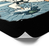 Funny Break Ice Karate Chop Martial Arts Spaß Poster (Ecke)