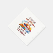 Funny Breakfast Food Design Serviette (Ecke)