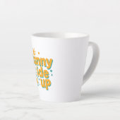 Funny Breakfast Foodie Quote Milchtasse (Rechte Ecke)