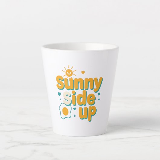 Funny Breakfast Foodie Quote Milchtasse (Vorderseite)