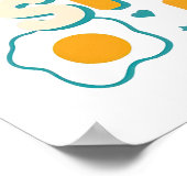 Funny Breakfast Foodie Quote Poster (Ecke)