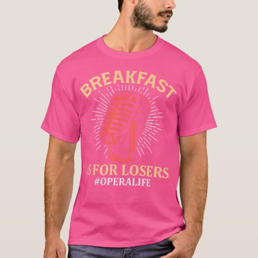 Funny Breakfast Opera Singer Gesang Vocalist T-Shirt (Vorderseite)