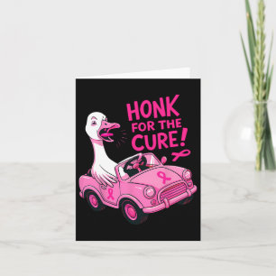 Funny Breast Cancer Awareness Honk for the Cure Pi Karte
