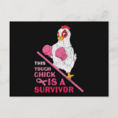 Funny Breast Cancer Warrior Survivor Girl Women Postkarte (Vorderseite)