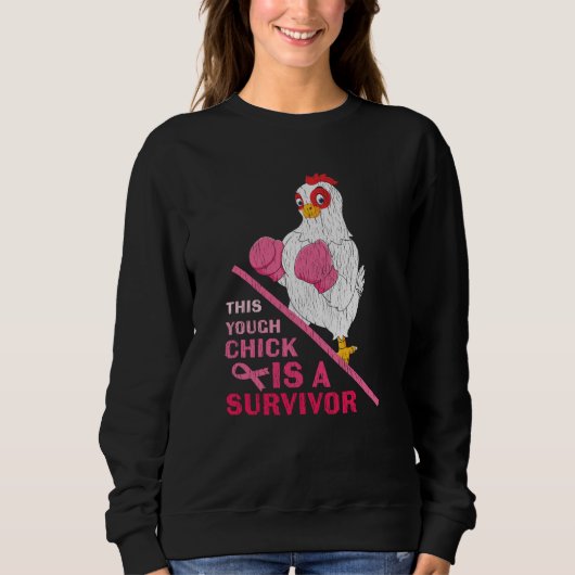 Funny Breast Cancer Warrior Survivor Girl Women Sweatshirt (Vorderseite)