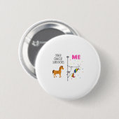 Funny Breast Cancour Survivor Unicorn Rainbow Le D Button (Vorne & Hinten)