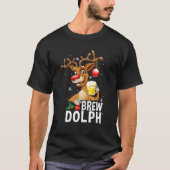 Funny Brew Dolph Rentier Drink Bier Matching C T-Shirt (Vorderseite)