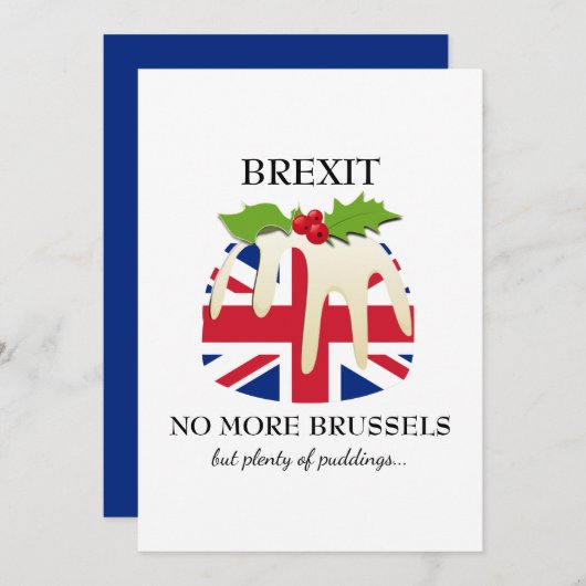 Funny | BREXIT | Christmas Feiertagskarte (Vorne/Hinten)
