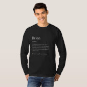 Funny Brian Name Meaning - Brian Personalisiert Na T-Shirt (Vorne ganz)