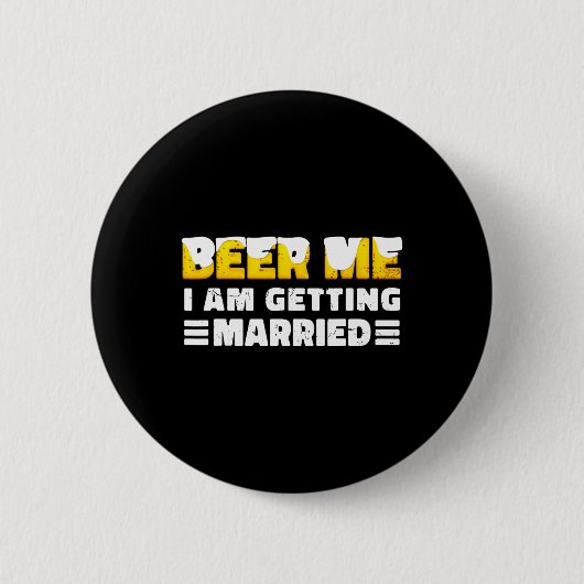 Funny Briand Groom Bachelor Party Button (Vorderseite)
