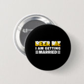 Funny Briand Groom Bachelor Party Button (Vorne & Hinten)