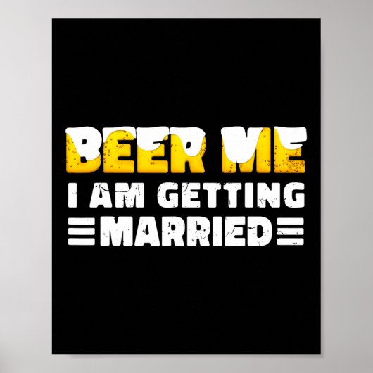 Funny Briand Groom Bachelor Party Poster (Vorne)