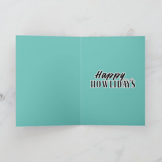 Funny Briard Hund in Lichtern Flöhe Karte (Innenseite)