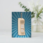 Funny Brick Handy Postkarte (Stehend Vorderseite)