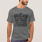 Funny Bricklayer Design Männer Vater Brick Mason M T-Shirt (Vorderseite)