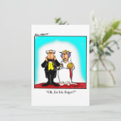 Funny Bridal Shower Einladung (Stehend Vorderseite)