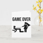 Funny Bride Groom Bachelor Bachelorette Wedding Gr Karte (Gelbe Blume)