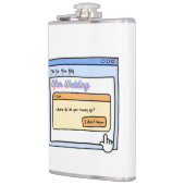 Funny Bride & Groom Geschenk für Bachelor Party Sp Flachmann (Links)