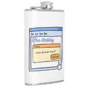 Funny Bride & Groom Geschenk für Bachelor Party Sp Flachmann (Rechts)