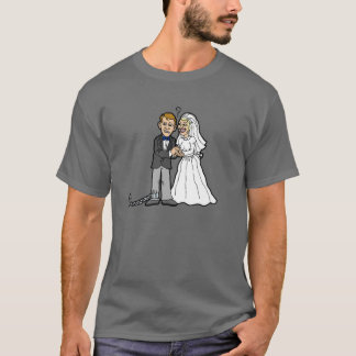 Funny Bride & Groom T - Shirt