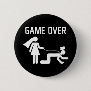 Funny Bride Groom Wedding Bachelor Bachelorette Pa Button