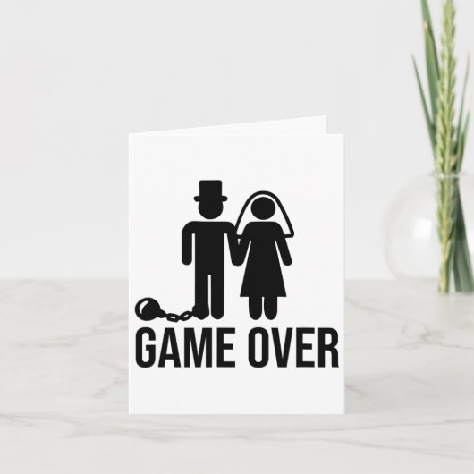 Funny Bride Groom Wedding Bachelor Bachelorette Pa Karte (Vorderseite)