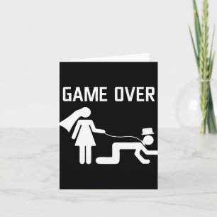 Funny Bride Groom Wedding Bachelor Bachelorette Pa Karte