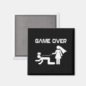 Funny Bride Groom Wedding Bachelor Bachelorette Pa Magnet (Vorderseite/Rückseite)