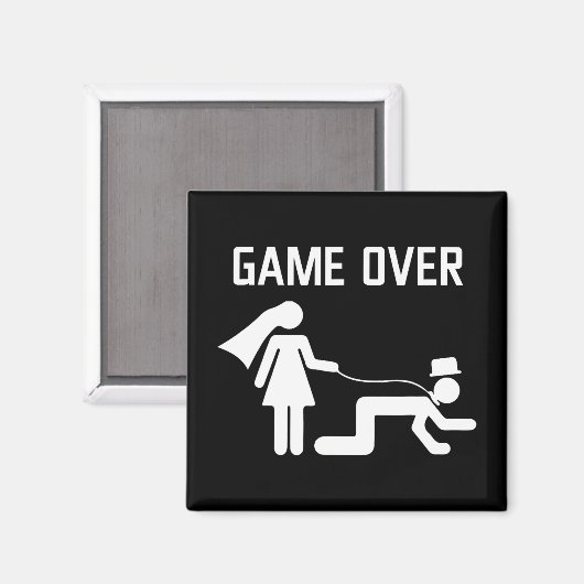 Funny Bride Groom Wedding Bachelor Bachelorette Pa Magnet (Vorderseite/Rückseite)