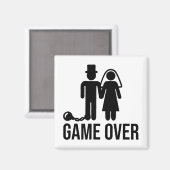 Funny Bride Groom Wedding Bachelor Bachelorette Pa Magnet (Vorderseite/Rückseite)