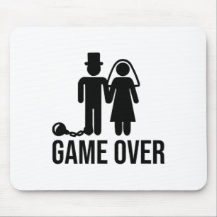 Funny Bride Groom Wedding Bachelor Bachelorette Pa Mousepad