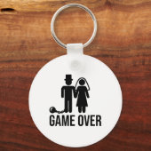 Funny Bride Groom Wedding Bachelor Bachelorette Pa Schlüsselanhänger (Vorderseite)