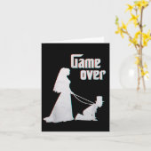 Funny Bride Groom Wedding Bachelor Karte (Gelbe Blume)