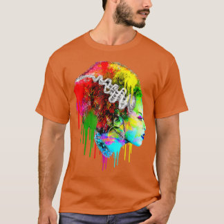 Funny Bride Halloween, farbenfrohe Moderne Braut 5 T-Shirt