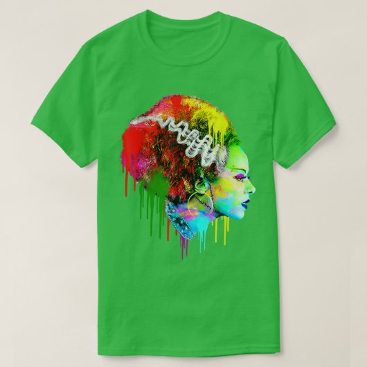 Funny Bride Halloween, farbenfrohe Moderne Bride53 T-Shirt (Design vorne)