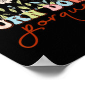 Funny Bride Junggeselinnen-Abschied Bride Floral T Poster (Ecke)