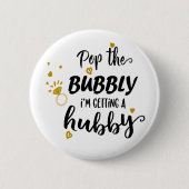 Funny Bride Mrs. Wedding Brautparty Verlobung Button (Vorderseite)