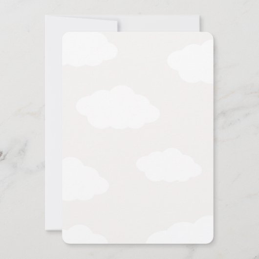 Funny, bride on cloud wine bridal shower einladung (Rückseite)