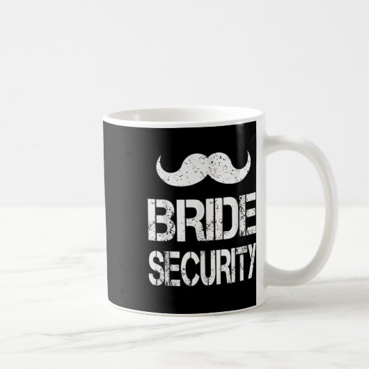 Funny Bride Security Kids Wedding Party Bacheloret Kaffeetasse (Rechts)