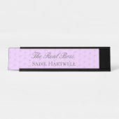 Funny Bride Wedding Name Plate Schreibtischnamensplakette (Vorderseite )