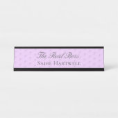 Funny Bride Wedding Name Plate Schreibtischnamensplakette (Vorderseite )