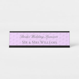 Funny Brides Parents Wedname Plate Schreibtischnamensplakette